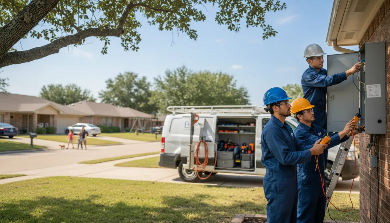 Certified electrician providing emergency electrical services in Snyder, OK